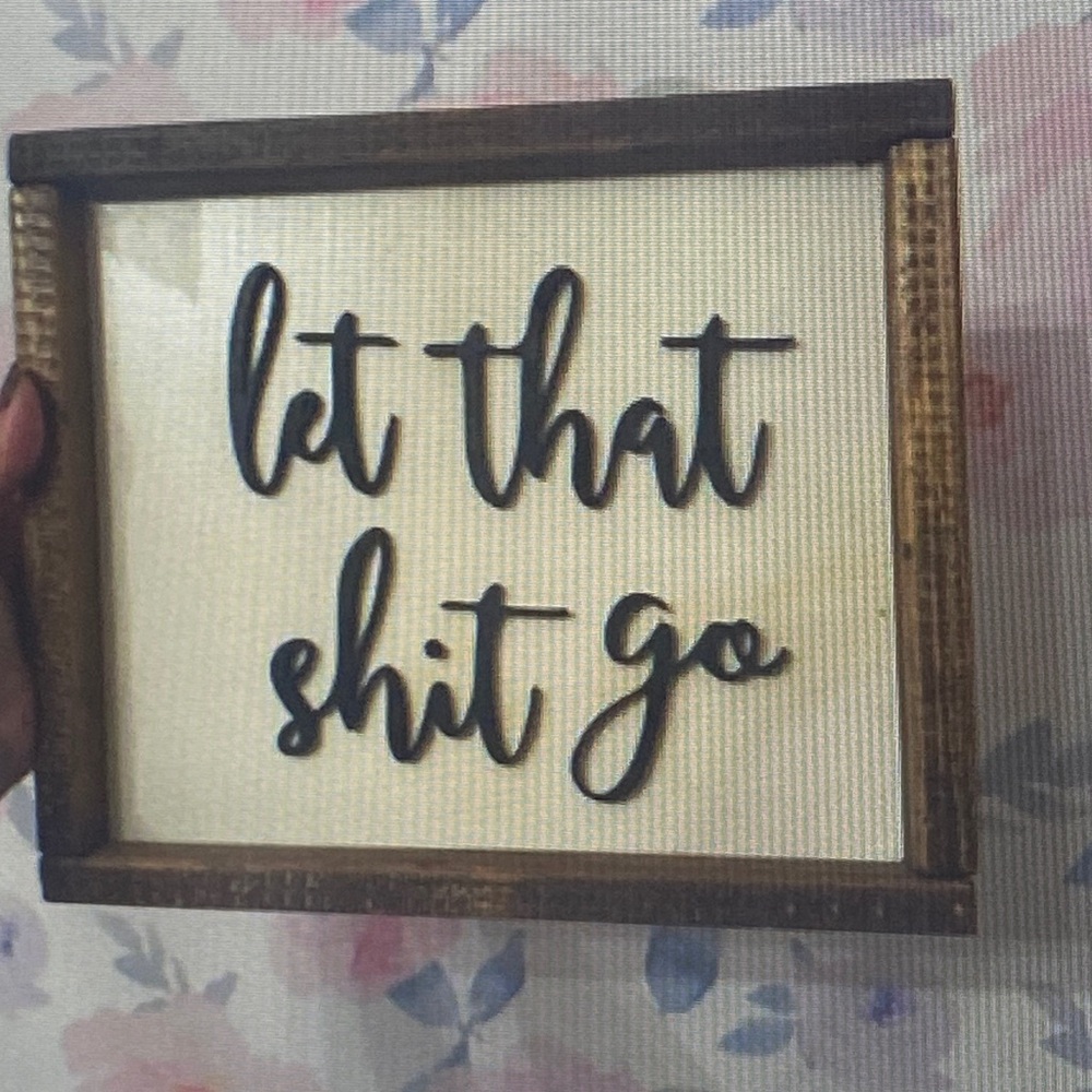 Rustic Wooden Sign with Quote